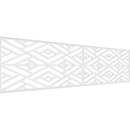 Ekena Millwork Set of Four Panels for 94 1/2"W x 24 1/4"H Killeen Fretwork Wainscot Wall Paneling WPKP12X01X47KLN